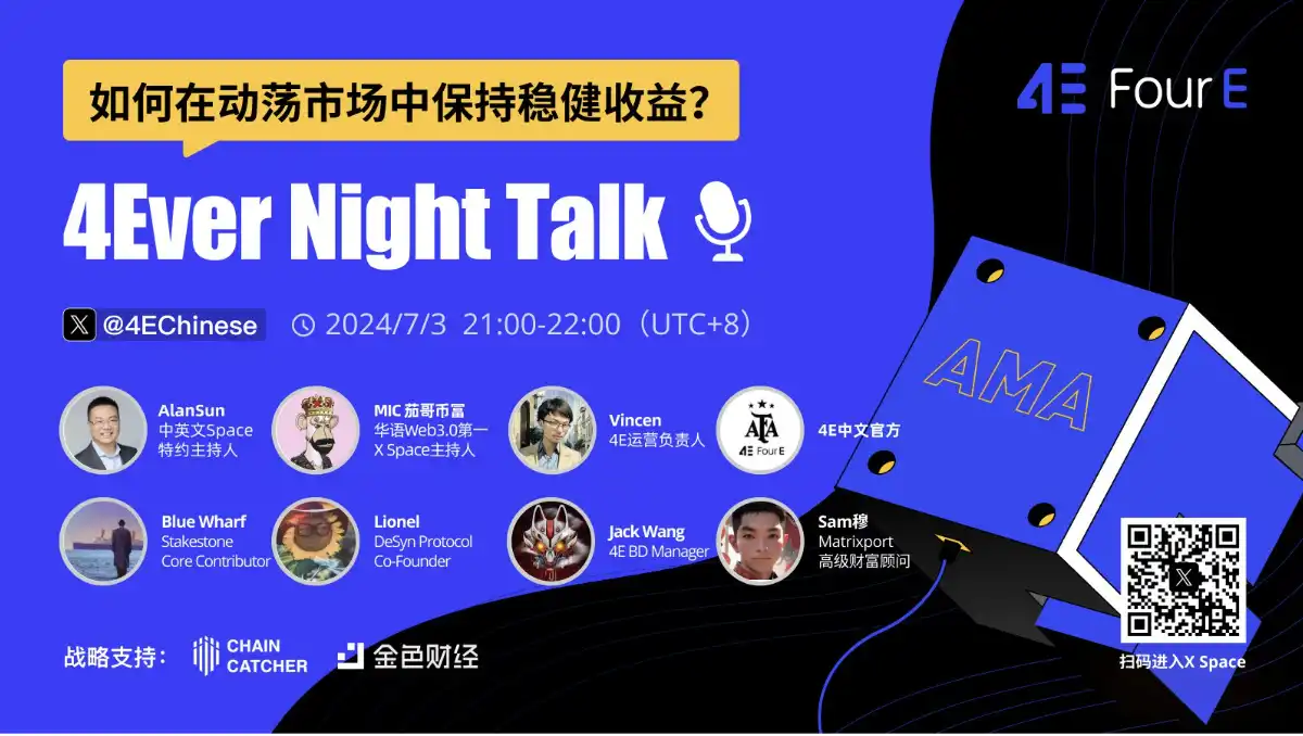 4E Space直播回顾：如何在动荡市场中保持稳健收益？ - BlockBeats