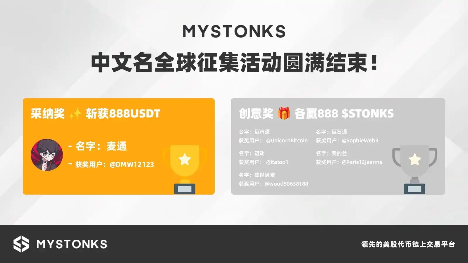 MyStonks中文名定为「麦通」,Web3共建精神引领链上证券新纪元- BlockBeats