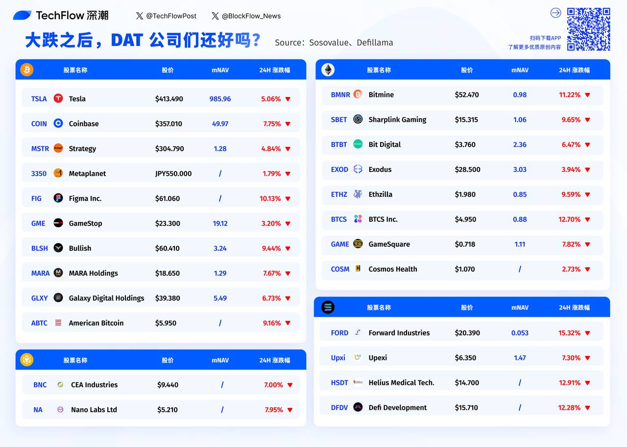 加密史詩級清算後，DAT公司們的股票還好嗎？