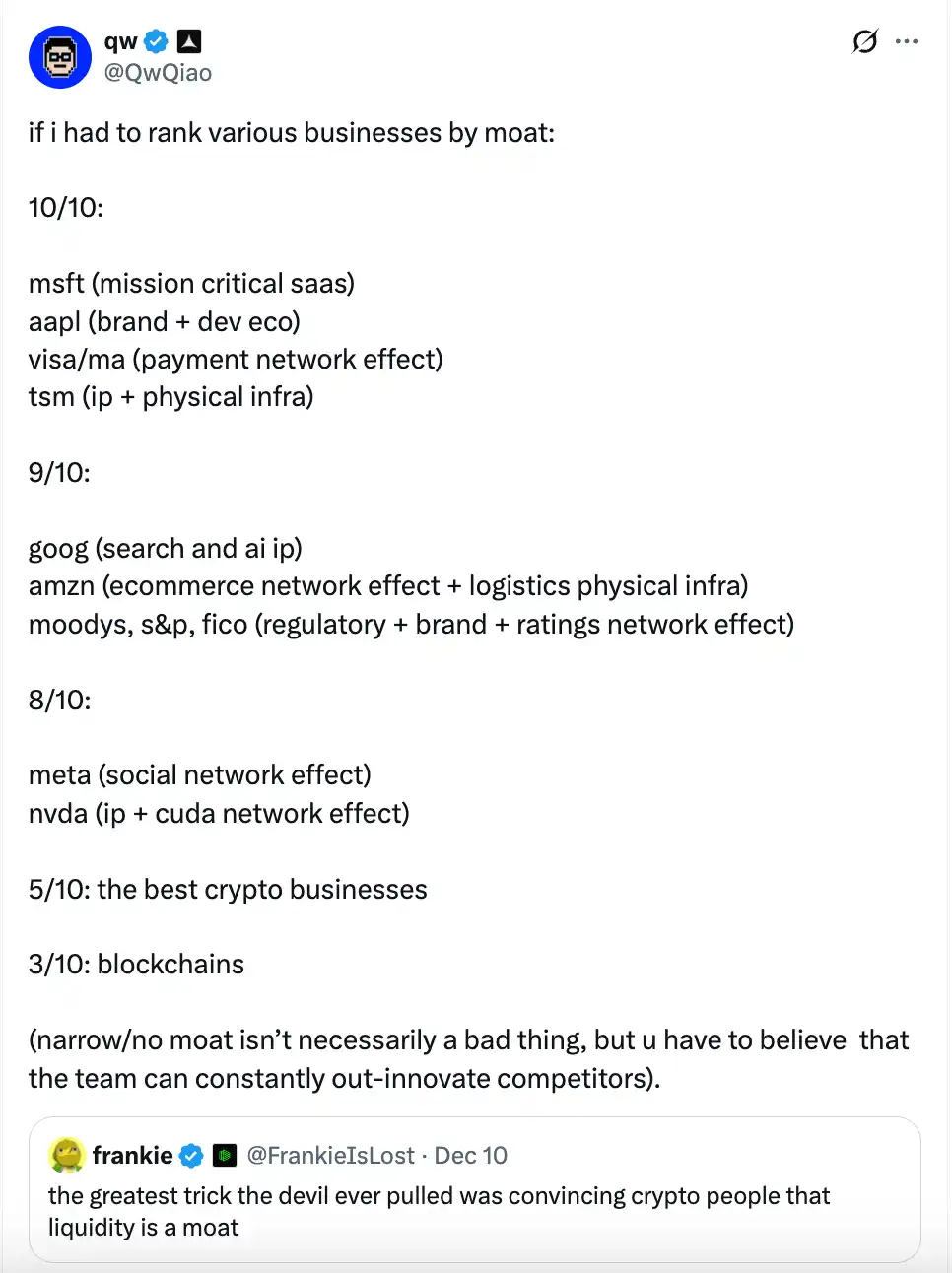 公鏈護城河僅3分？ Alliance DAO創辦人言論引爆加密圈論戰