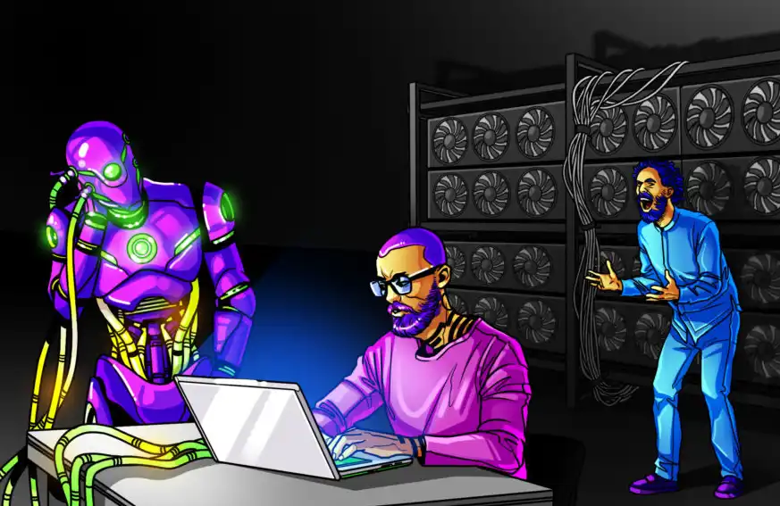 BITCOIN WENT BACK 15%, AND THE MINERS WERE TAKEN BY AI