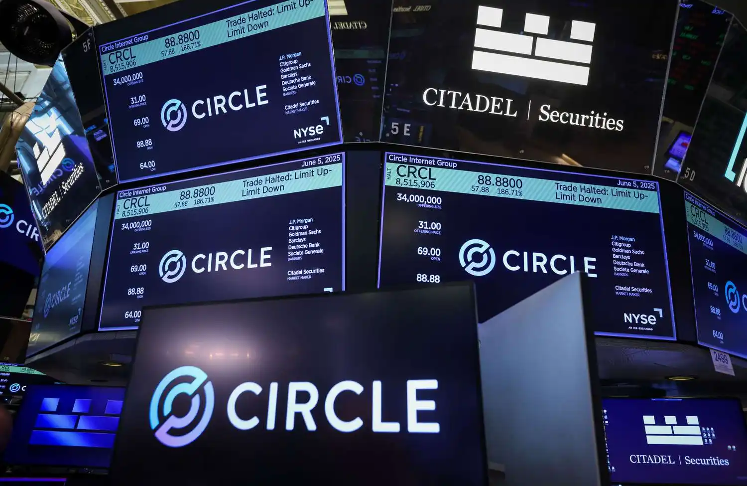 Circle doubles in a month. What's the stake in the market