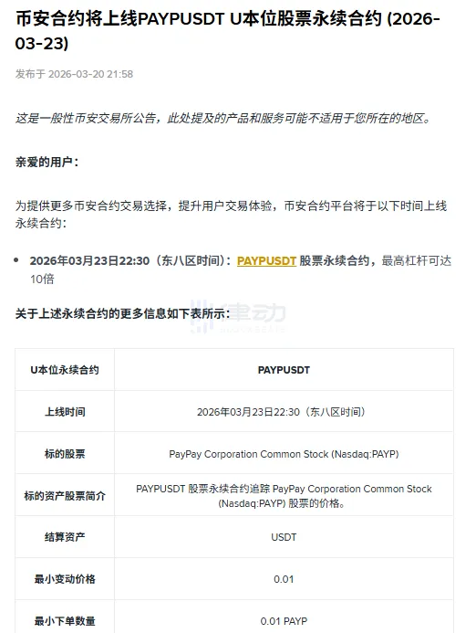Binance Futures will launch PAYP USDT-margined perpetual contract Binance Futures will launch PAYP USDT-margined perpetual contract