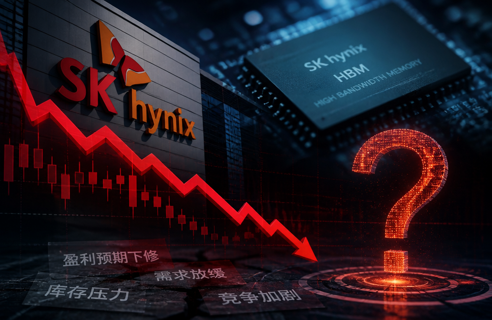海力士暴跌原因：盈利预期被下修，还值高弹性估值吗？